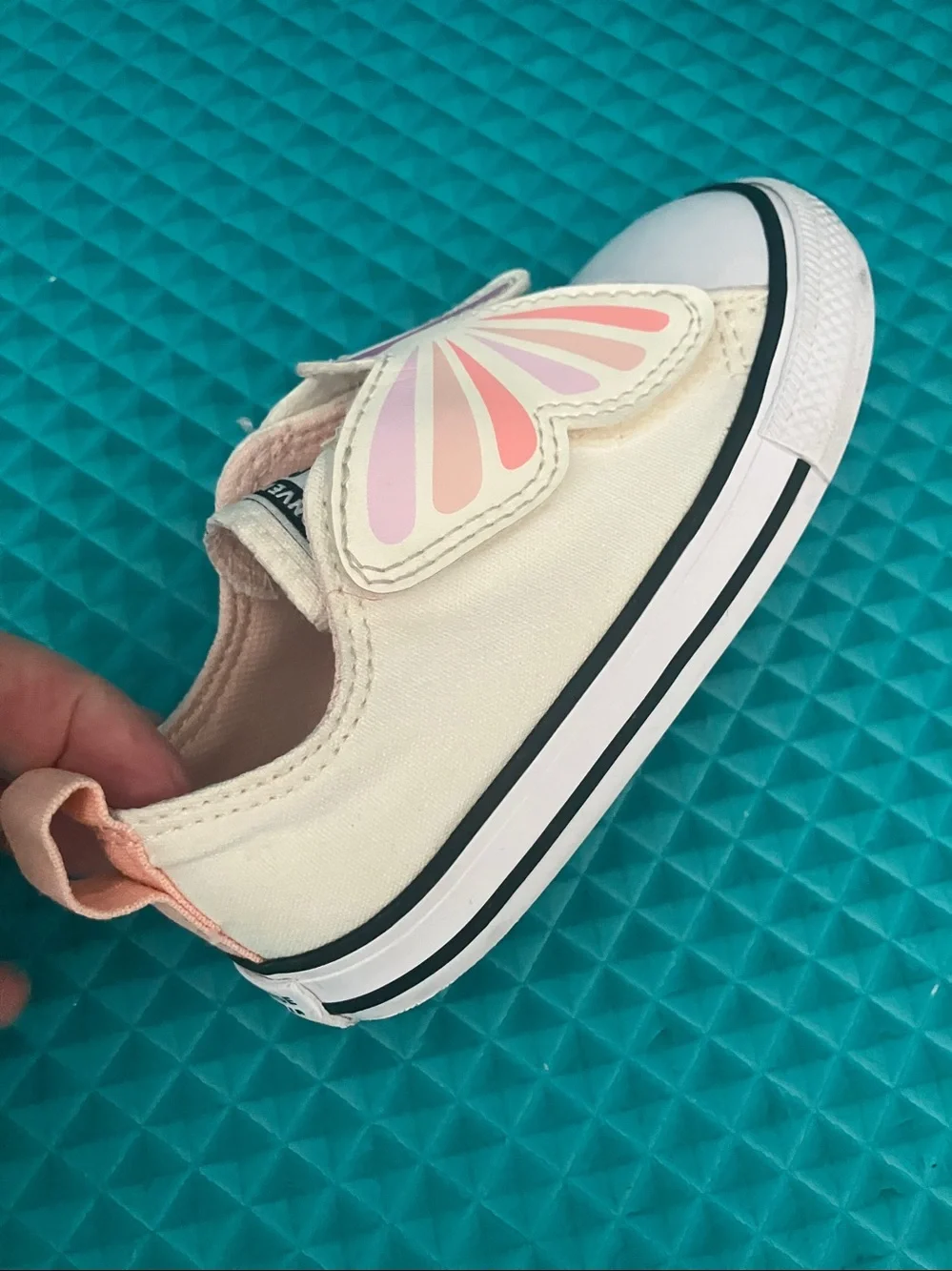 CONVERSE Toddler Girls Chuck Taylor All Star toddler butterfly sneakers | 7